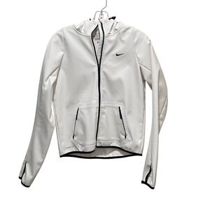Nike Storm-FIT White Zip Hoodie Jacket Fleece Lined Women’s Size Small